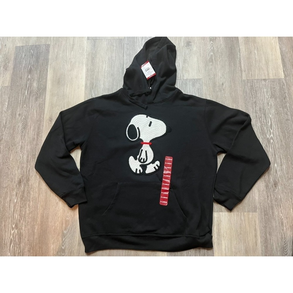 NWT Peanuts Snoopy Women's Embroidered Hooded Sweatshirt Hoodie XL